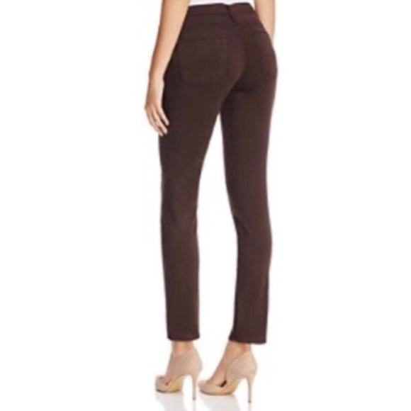 AG Adriano Goldschmied Stilt Cigarette Leg Brown Low Rise Brushed Cotton Pant 25 - Picture 3 of 8